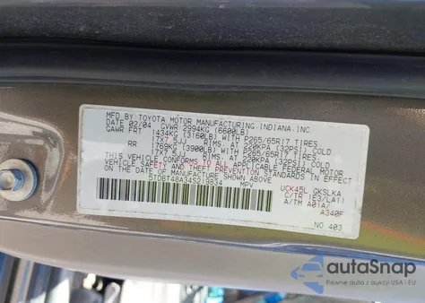 2004 Toyota Sequoia Limited V8 from USA, damaged, VIN 5TDBT48A34S219834